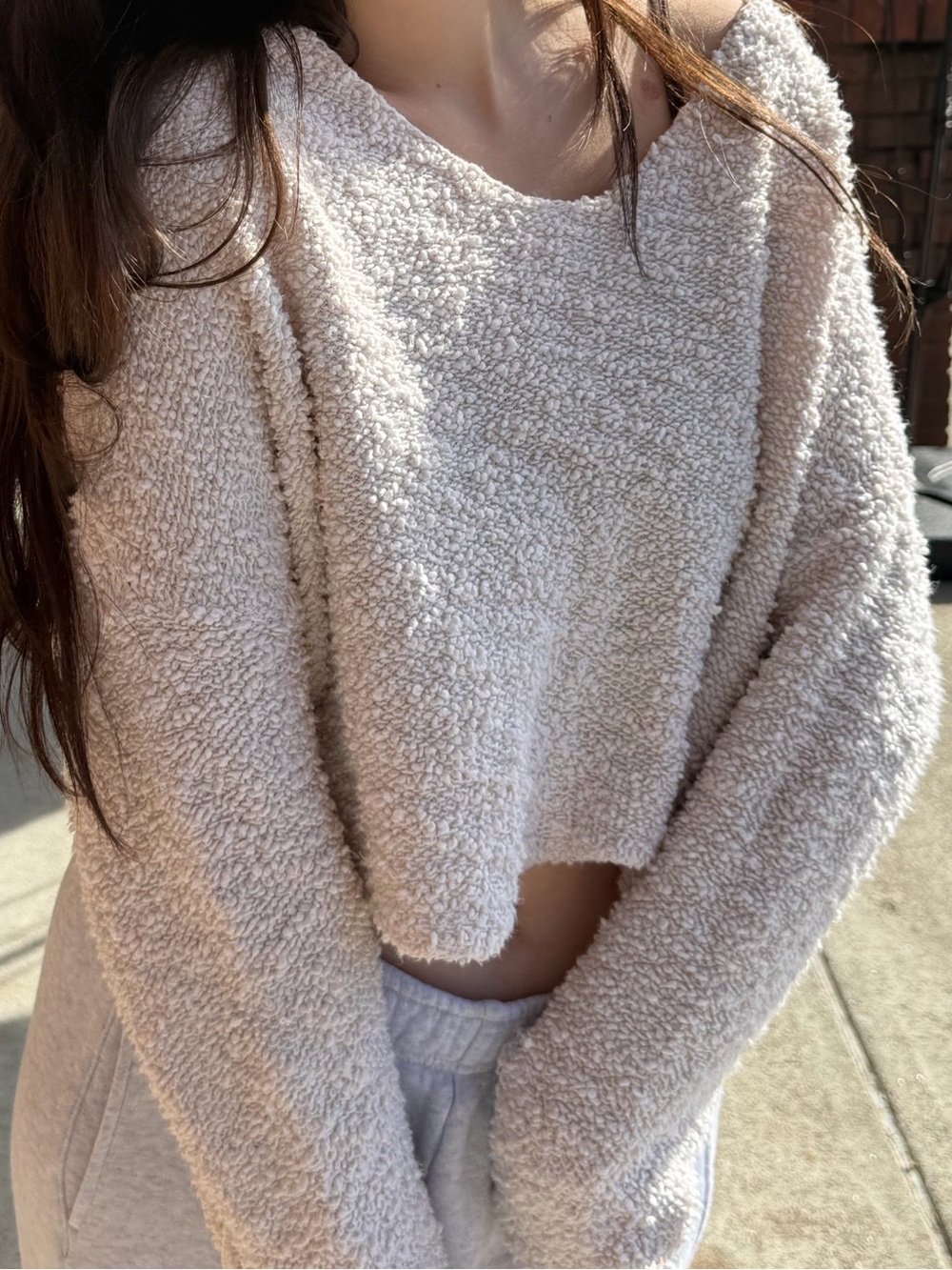 Free People Sweater in Creamy White